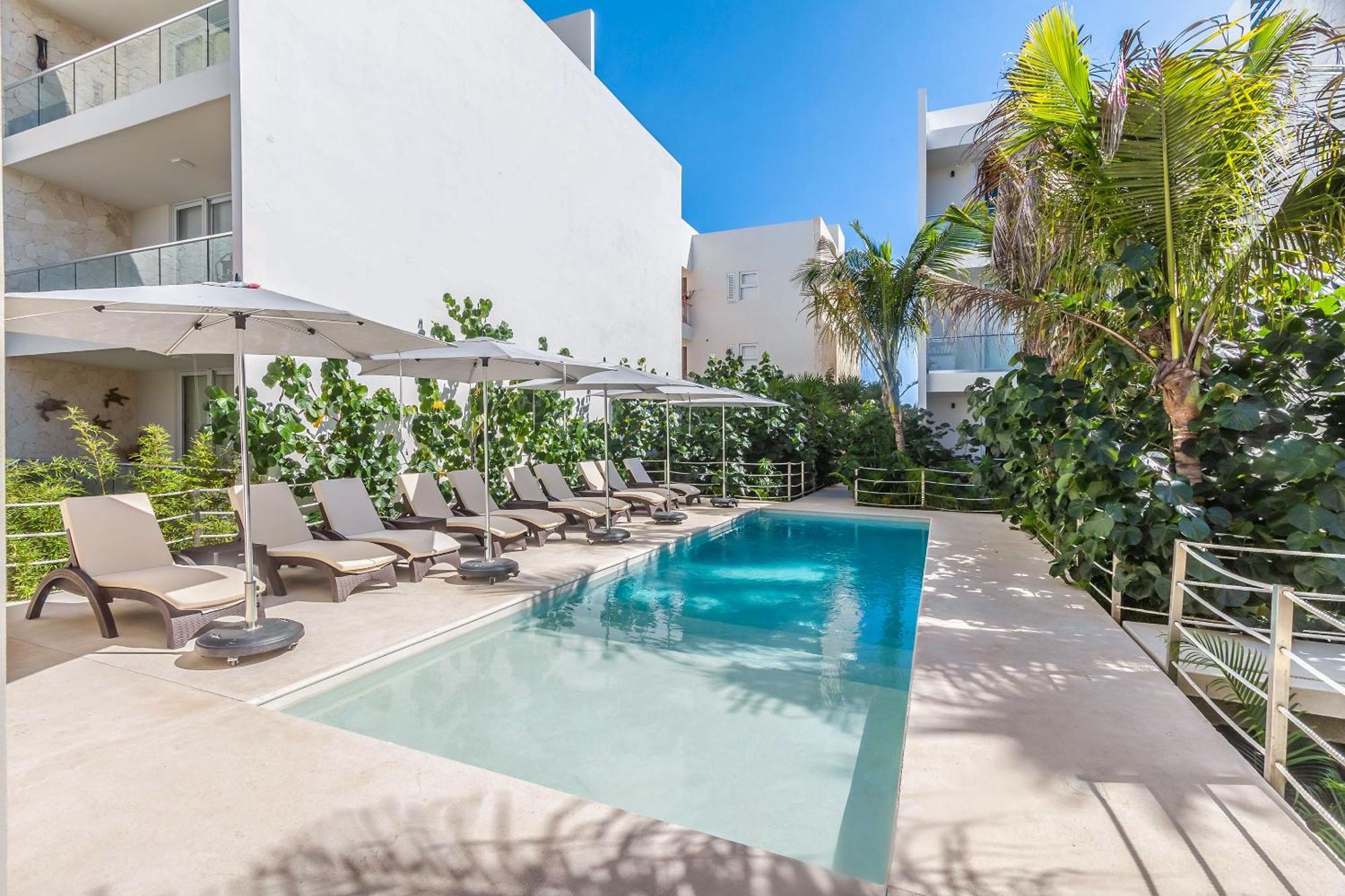 Santamar By Tao Beach Condos With Pool & Walk To Ocean Akumal Εξωτερικό φωτογραφία